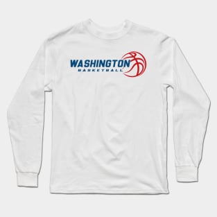 Retro Washington Basketball Team Long Sleeve T-Shirt